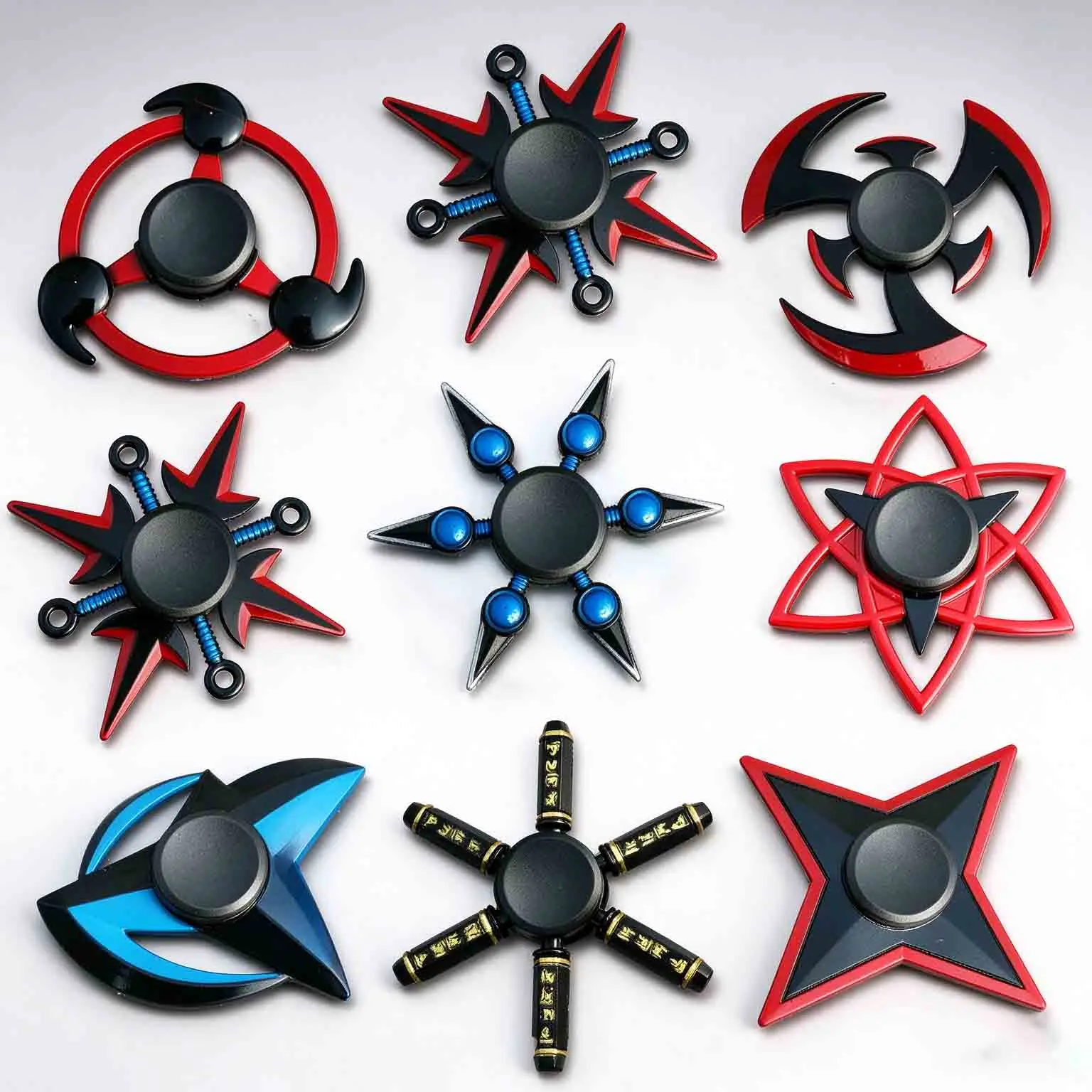 Anime Ninja Style Metal Fidget Spinner, Hand Spinner Stress Relief Gadget, Pocket Focus Accessory For Adults Relaxing Fidget Toy