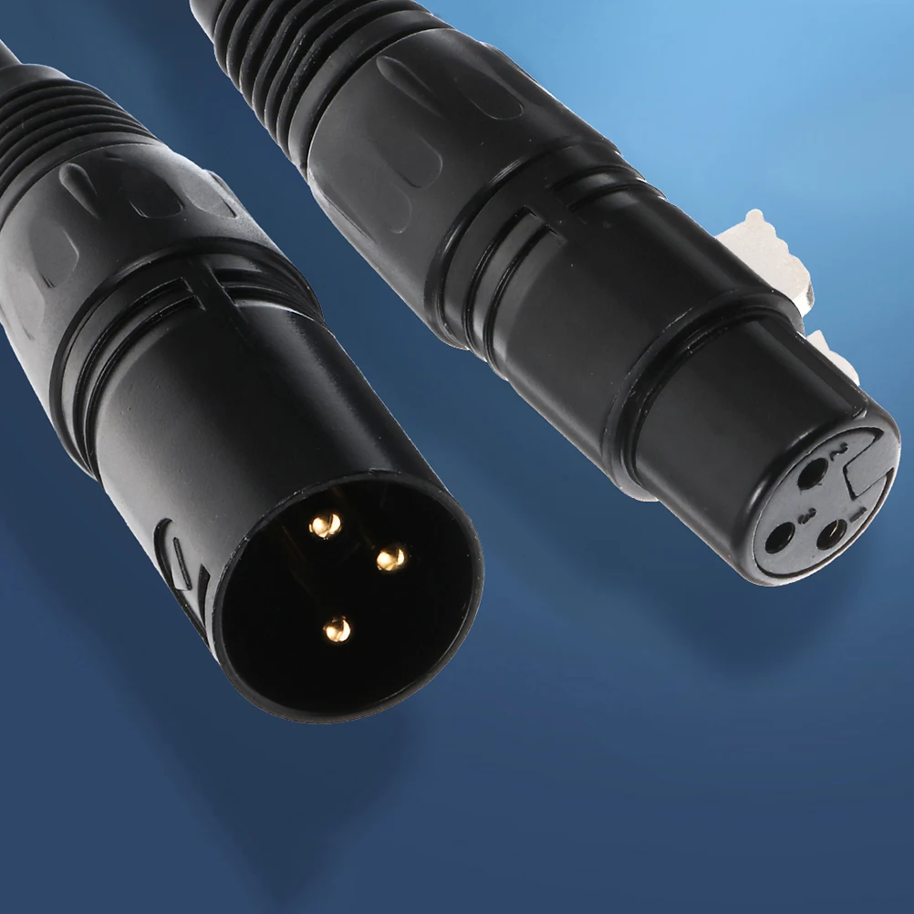

2Pcs Xlr Cable 1.5m Male to Female Microphone Cord 3-Pin Mic Wire for Sound System Mixer Speaker Low Distortion Stable