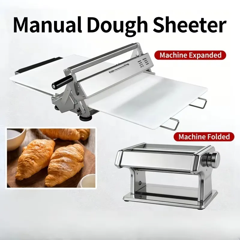 Efficient Manual Pastry Sheeter Foldable Dough Laminator Small Commercial Baking Tool