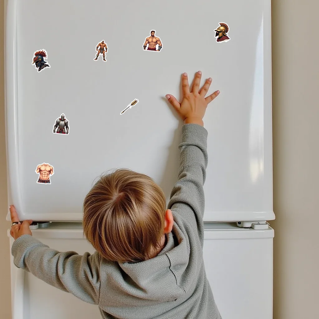 35pcs-100pcs Decals Historic Armor Stickers PVC Sticker Stationery Stickers For Fridge Laptop Guitar