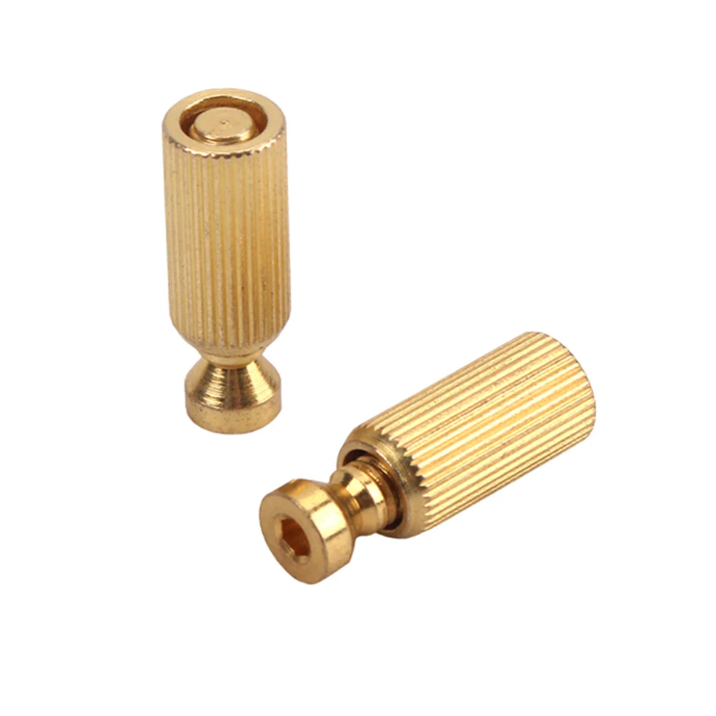 

2pcs Electric Guitar Locking Tremolo Bridge Studs Anchors Elevating Adjustment Screws Golden Durable Metal Replacement Parts For