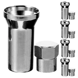 1 set Rubber Tire Valve Stem Caps Metal Covers Universal Car Truck Dust Accessories Aluminum Alloy Auto Valve Stems