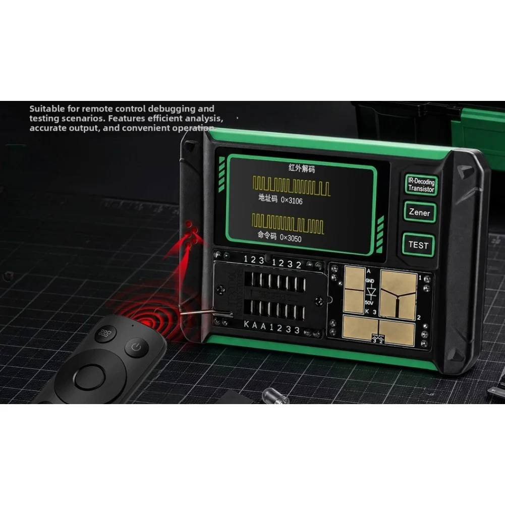 /AR1 /Multifunction /Transistor Tester For Capacitor Resistor MOSFET Diode Infrared Decoding Battery Polarity Check Electronic C
