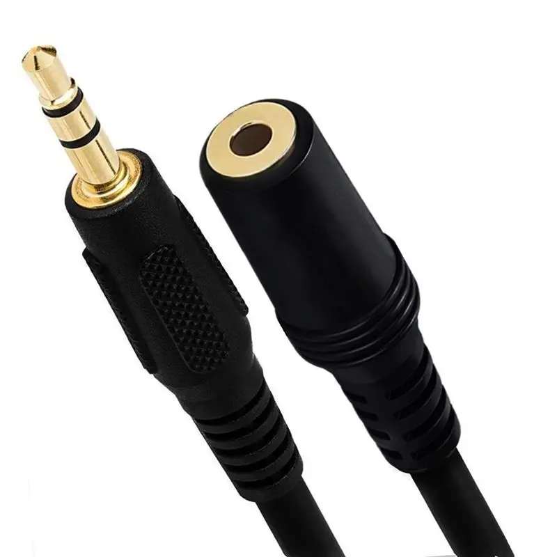 Cable de extensión de Audio de 3 polos, macho a hembra, para teléfono, tableta, adaptador de conector auxiliar de Audio, dc3.5 mm