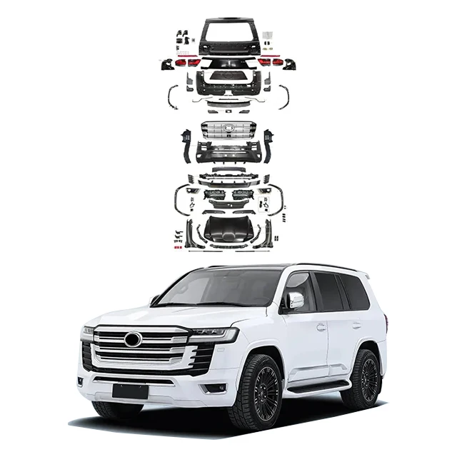 

Applicable for 08-21 Land Cruiser LC200 Upgrade LC300 Car Enclosure Appearance Upgrade Surround Body Kit Front Rear Bumper