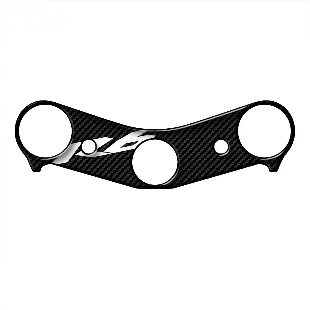 

for Yamaha YZF R6 2017-2024 Carbon-look Motorcycle Upper Triple Yoke Protector Sticker