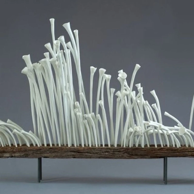Modern ceramic sculpture ornaments, hotel lobby installations, creative floor decoration