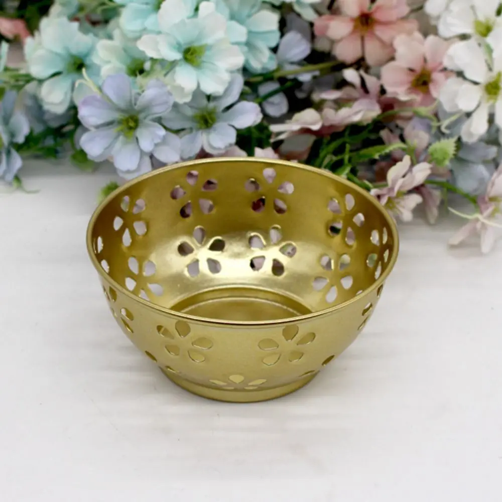 Candelabro único en forma de mariposa, candelabro de Metal romántico de lujo, Base estable triangular, candelabro dorado, atmósfera de cena