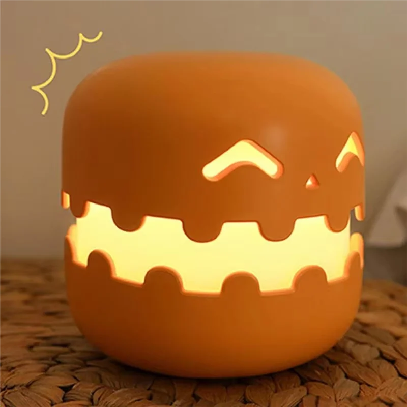 SHGO-Rechargeable Pumpkin Nightlight USB Rechargeable Night Light Perfect Gift Forchildren