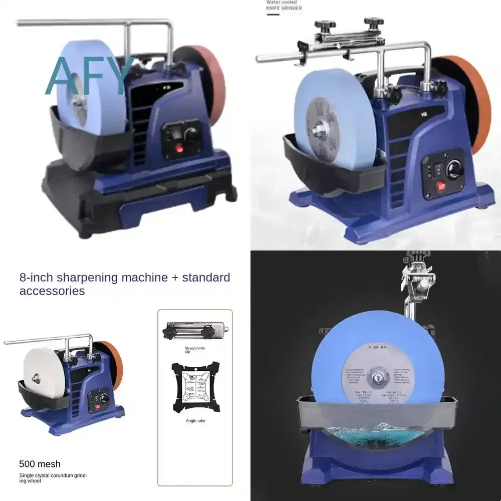 New Small Low-Speed Water-Cooled Knife Grinder Sharpener for Engraving Knives Chisels H8 H10 Electric Sharpening Machine 200V