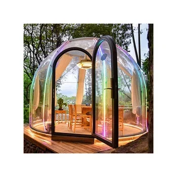 Frame 6m Diameter Transparent Clear Heated Domo Geodesico Dome Glamping House for Party Event