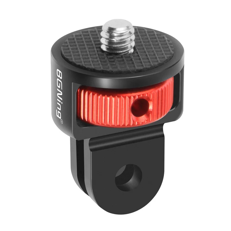 BGNING 360 للتدوير 1/4 بوصة برغي صغير ترايبود محول جبل CNC لكاميرا GoPro Hero 13 12 11 10 Insta360 ONE X5 X4 X3 X2 4K