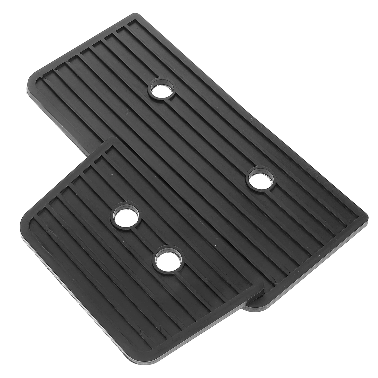 

2 Pcs Hammer Anti-slip Pad Accessory Antis Drum Tape Hoop Protectors Bass Pads Pedal Foot Guards Mat