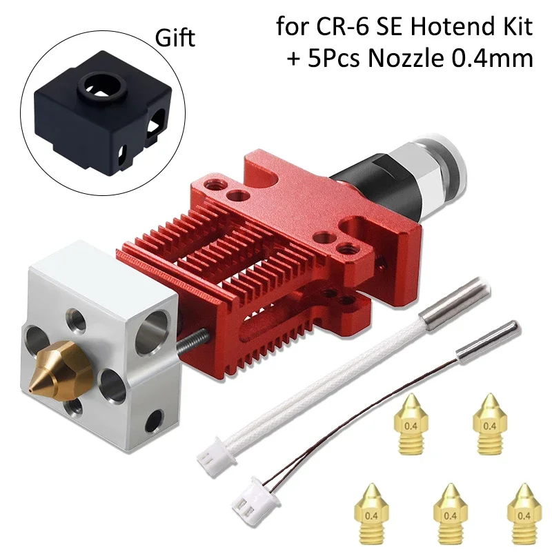 3D-printeronderdelen CR6 SE J-head geassembleerde printkop Hot End Hotend Kit Volledig metalen extrusie-extruder voor Ender 3 CR5 PRO CR6 SE