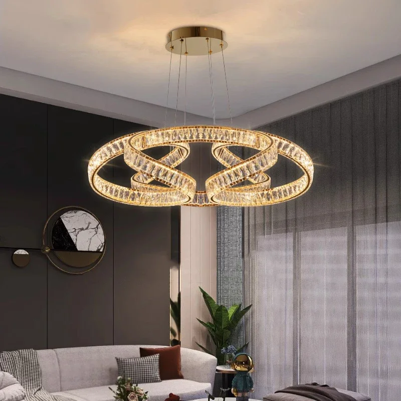 Modern light luxury crystal chandelier lighting Ceiling lamps hanging light led chandeliers for the living room indoor light