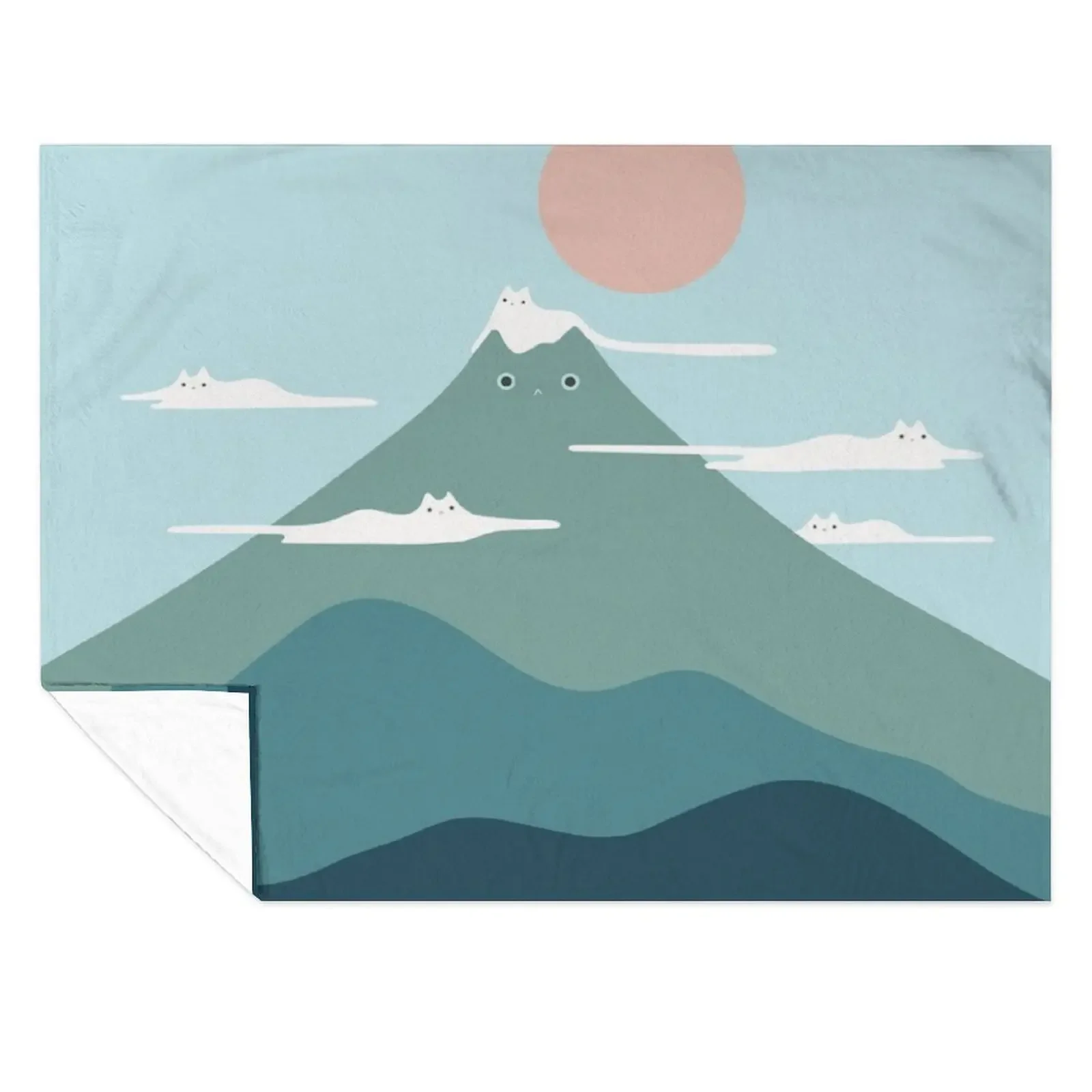 

Cat Landscape 72B Throw Blanket Giant Sofa Cute cosplay anime warm for winter Blankets