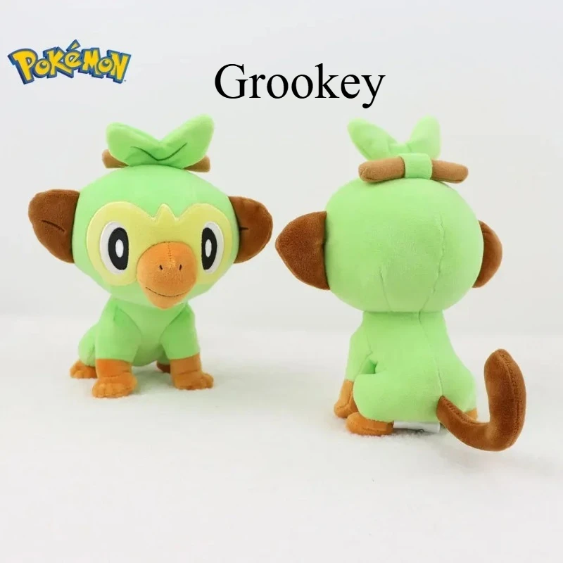 

20cm Anime Pokemon Grookey Plush Doll Sword Shield Model Toys Figure Monkey Stuffed Collection Toy Kids Birthday Cute Gifts