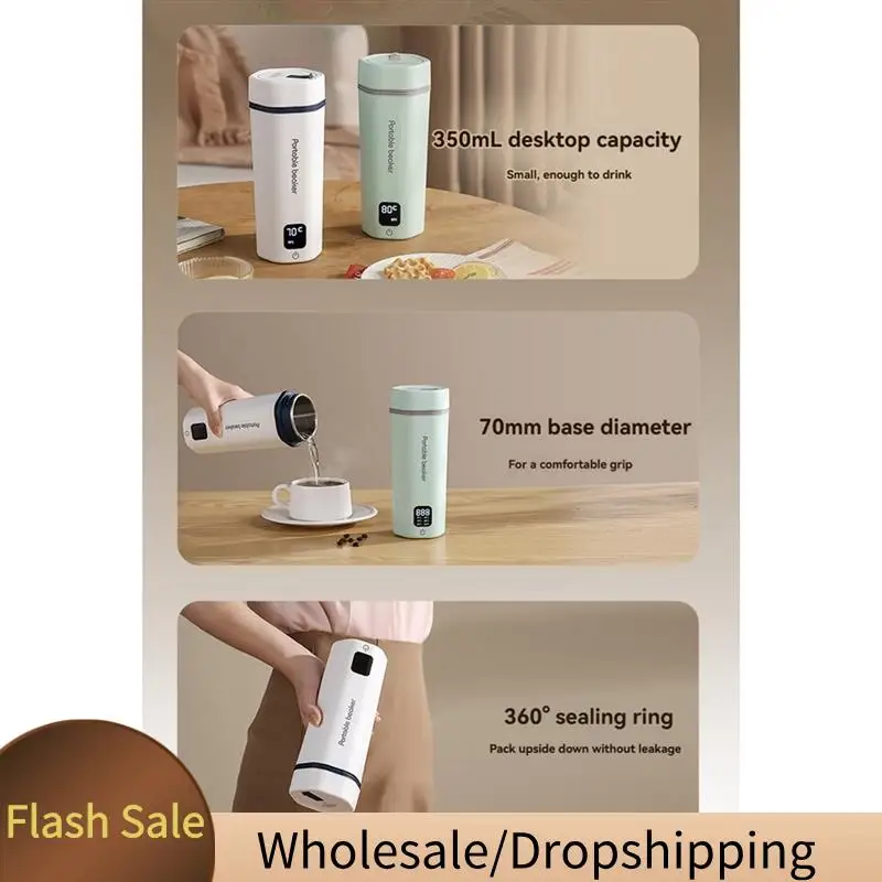 

BAAD Portable Beaker Tea Kettle 6 Preset Electric Portable Water Heater For Boiling Self Heating Cup