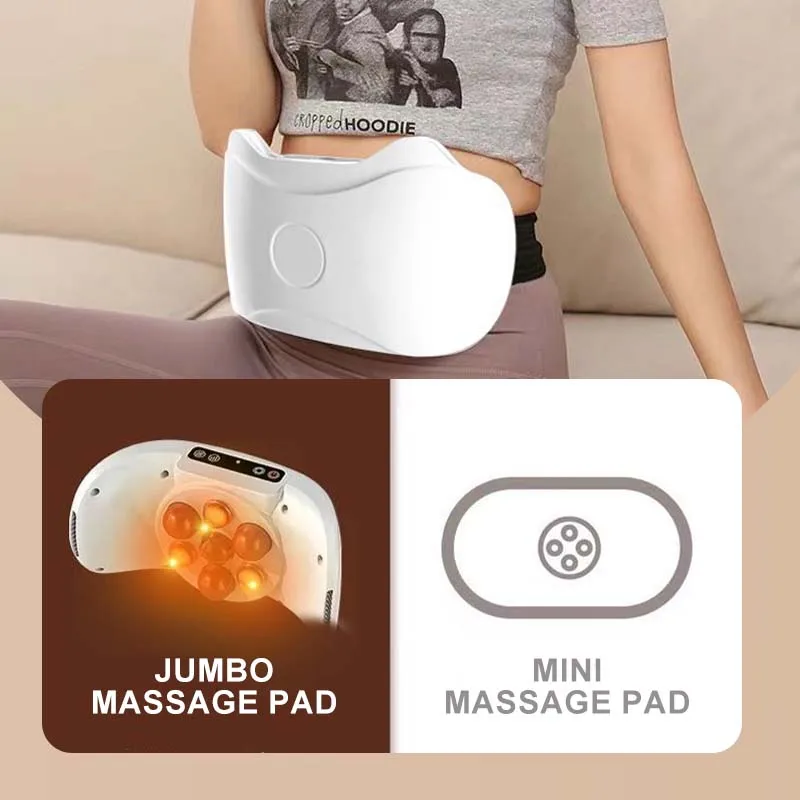 

Electric Wireless Abdominal Massager for Fat Burning Digestion Electric Guasha Scraping Massage Body Massager Heating Fat Burner