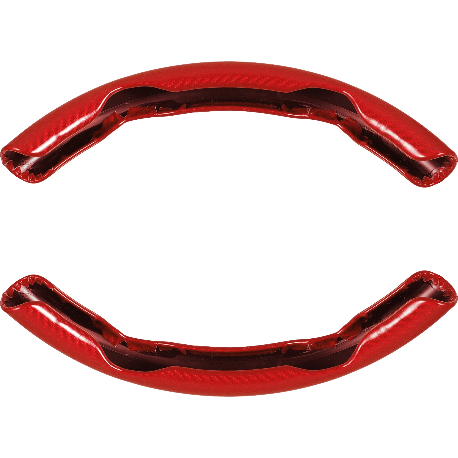 

Carbon Fiber Steering Wheel Cover 38cm Red Anti Slip Heat Resistant Scratch Proof Car Wheel Cover For Women steering wheel wrap