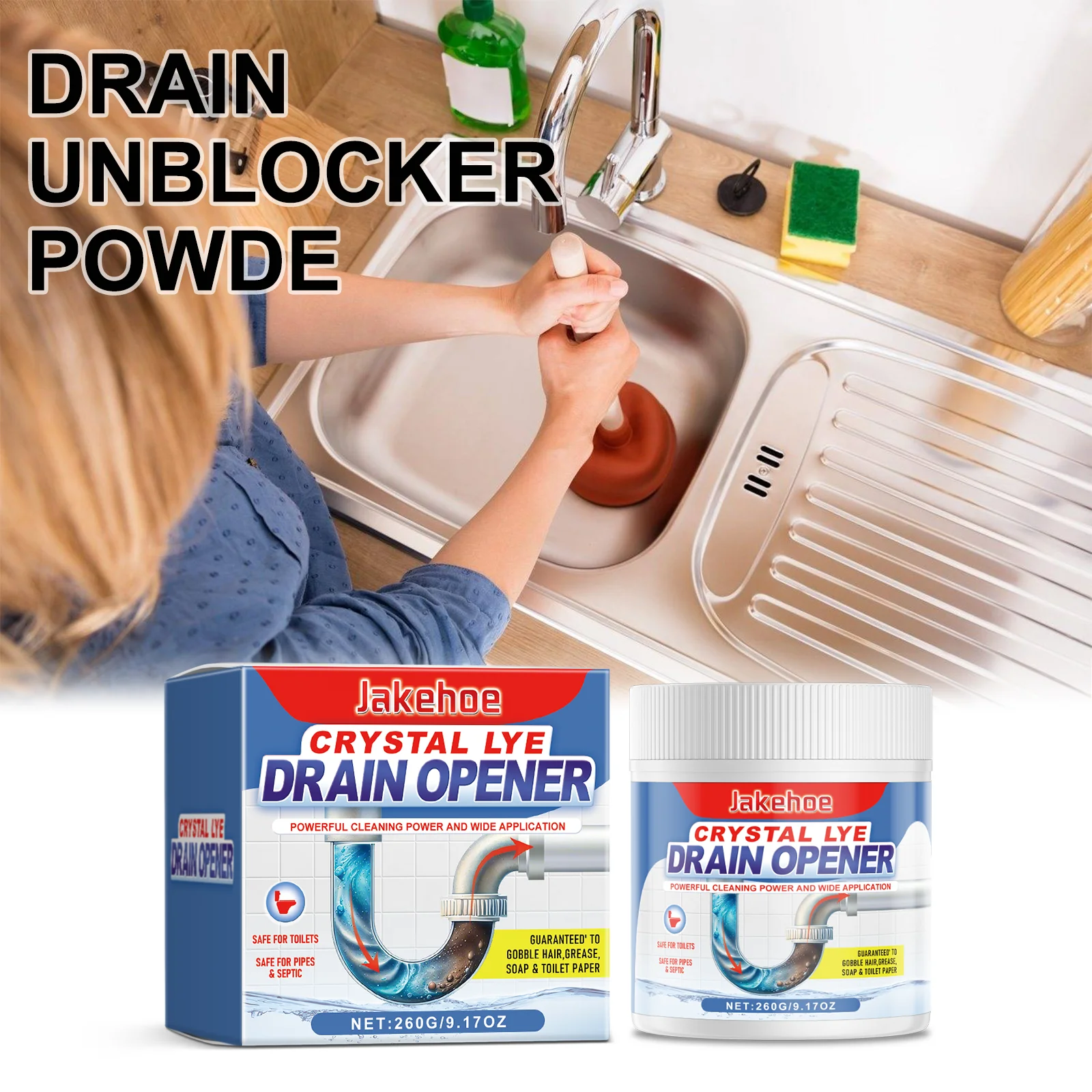 How to Use Jakehoe Drain Unblocker Powder: A Comprehensive Guide for Kitchen and Bathroom Sink Clogs