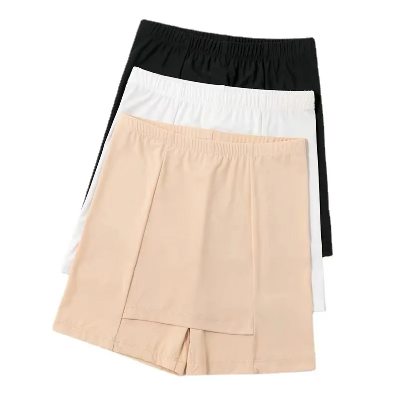 High Waist Women's Summer Shorts Pants Women Seamless Shorts Double Layer Shorts Under The Skirt Safety Pants Woman Underwear
