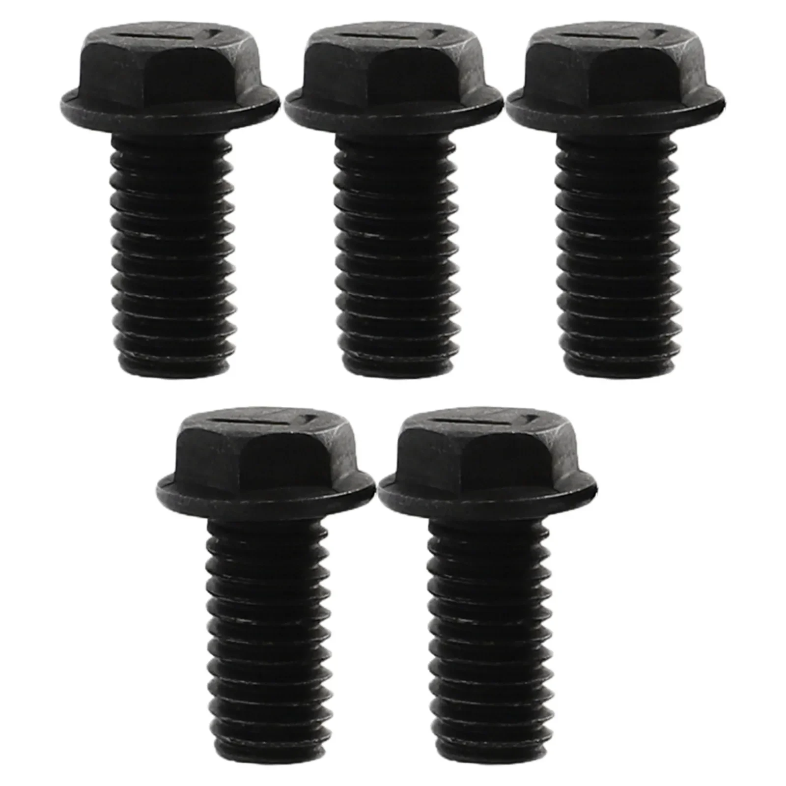 5pcs M8 X 18mm Left-Hand Thread Hex Flange Saw Blade Screws For Cutting Machines Compatible With Industrial Rotary Tools