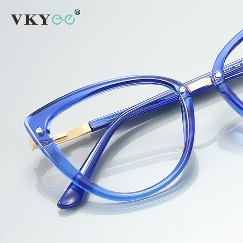Imagen 2 del producto VICKY Simple moda mariposa nuevo diseño Anti-gafas de luz azul prescripción personalizable gafas de lectura para mujer PFD2221