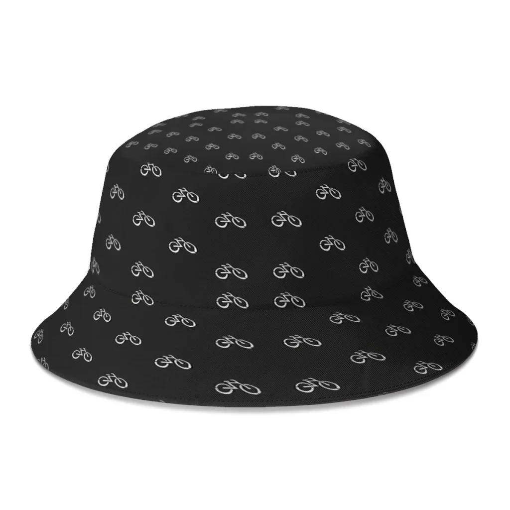 Signal Street Motif Print Pattern Bike Ride Bicycle Bucket Hat For Women Men Students Foldable Bob Fishing Hats Panama Cap