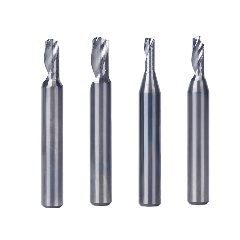 

1pc Carpentry Cutter Single Flute End Mill Cutter Alloy CNC Router Bit For Aluminum Profiles Alloy Doors Drilling