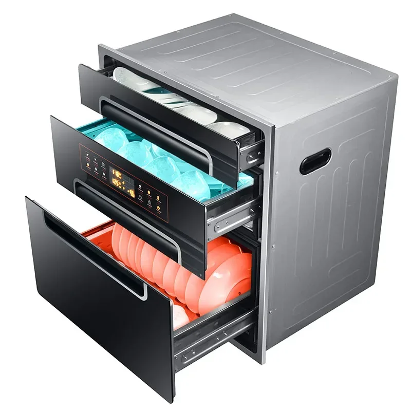 Armadio di disinfezione elettrico 220v Stoviglie di grande capacità per uso domestico incorporato Armadio di disinfezione ad alta temperatura intarsiato Spe