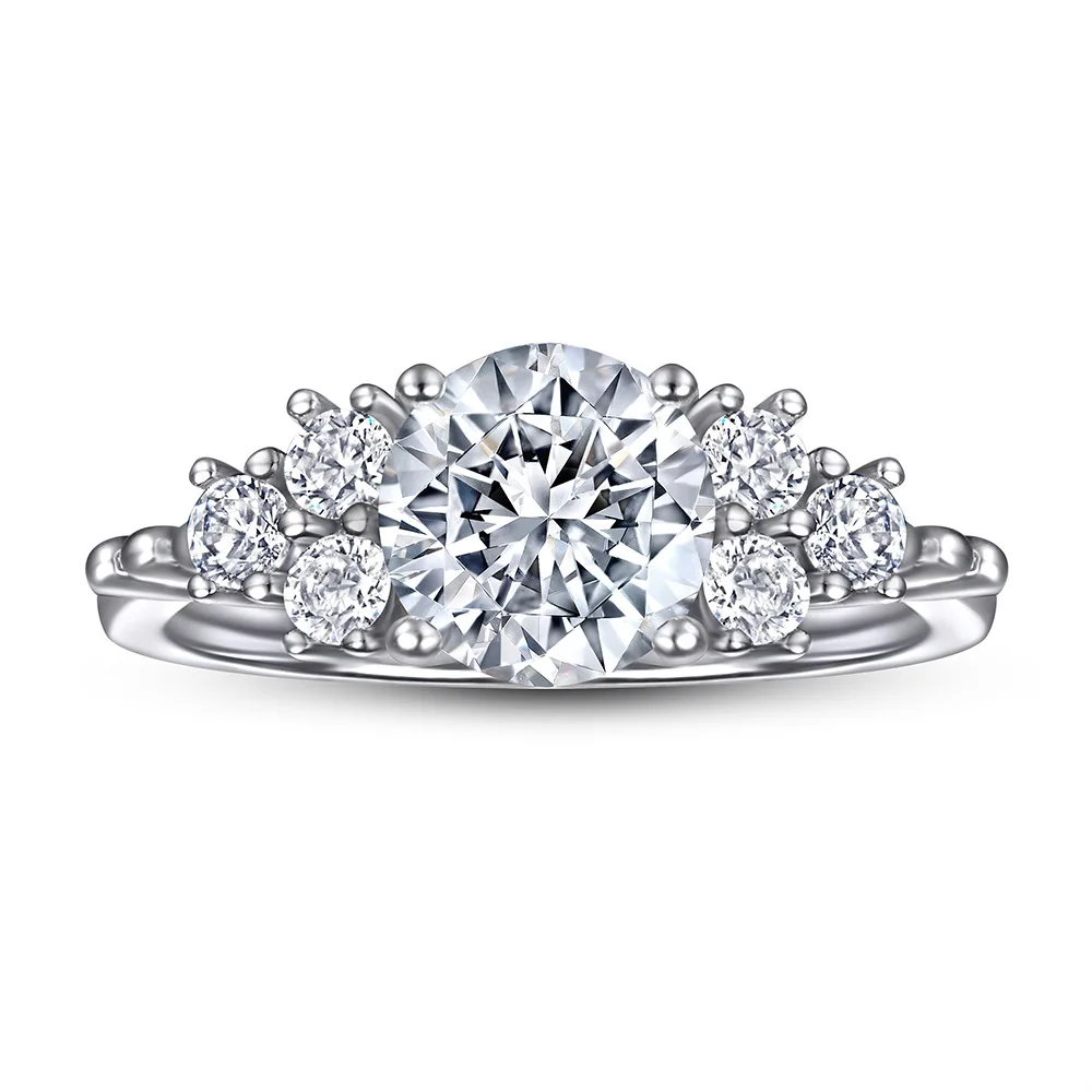 Apexelle Brand Luxury Jewelry 925 Sterling Silver Rings Wedding Band Fashion Style Women Rings Fine Jewelry