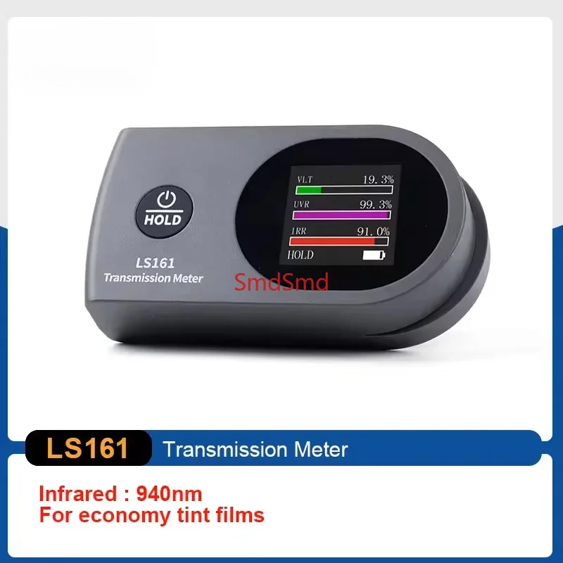 Meter Transmission Meter LS161,Auto-Rotating Color Screen, Measures VLT/UV/IR, for Car Tint, Sunglasses, Glass
