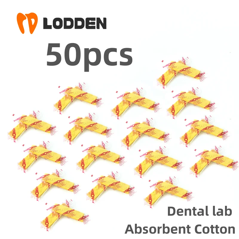 50 Pcs Dental lab Materials Sponge Absorbent Cotton Sponge Good Quality For Applying Porcelain