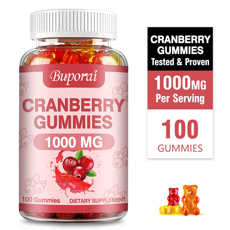 Cranberry Gummies - Supports Urinary Tract, Kidney, Bladder Health, Immune Support, Antioxidant