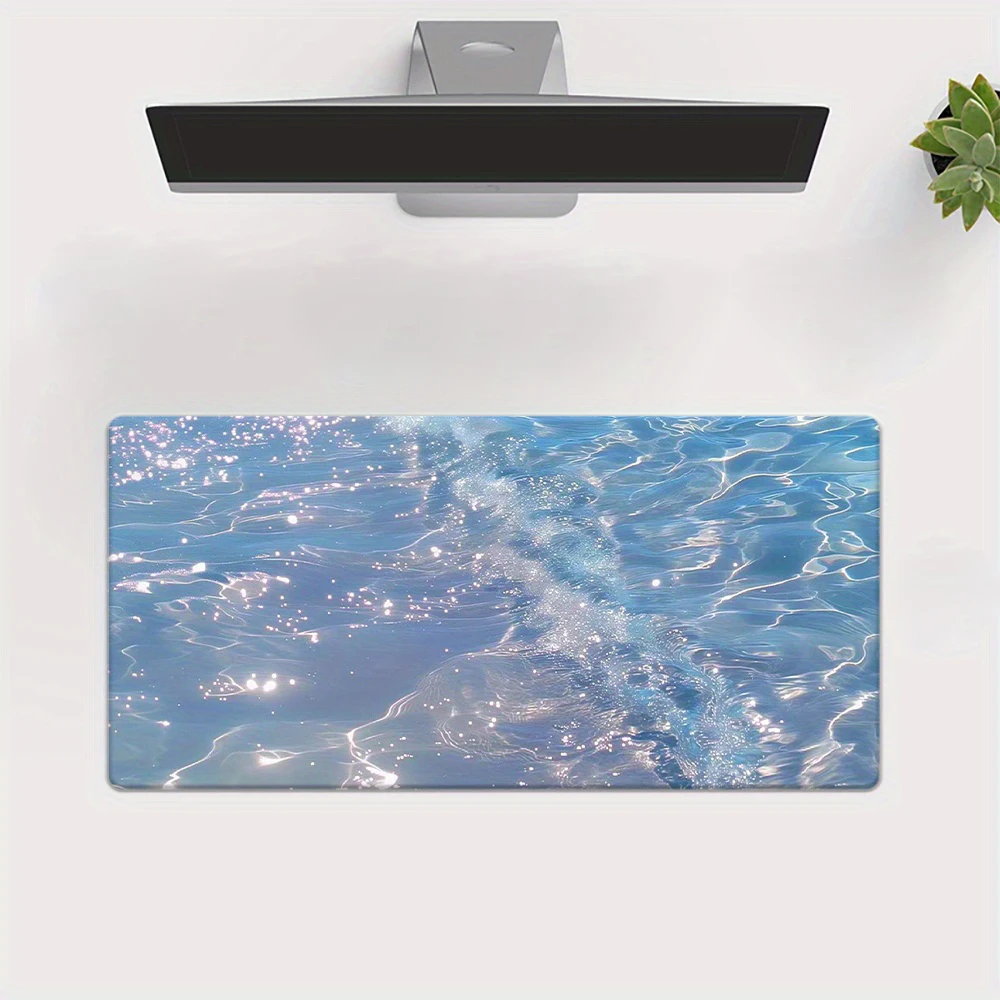 

Blue Ocean Mouse Pad, Non-slip and Waterproof Gaming Mousepad,office Decorative Deskmat,perfect Gift for Friends Kawaii Desk Pad