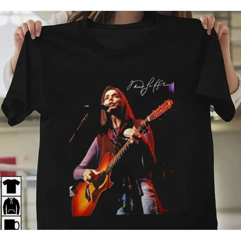 In Live Tour Signed Nanci Griffith T Shirt Classic Black S 45XL