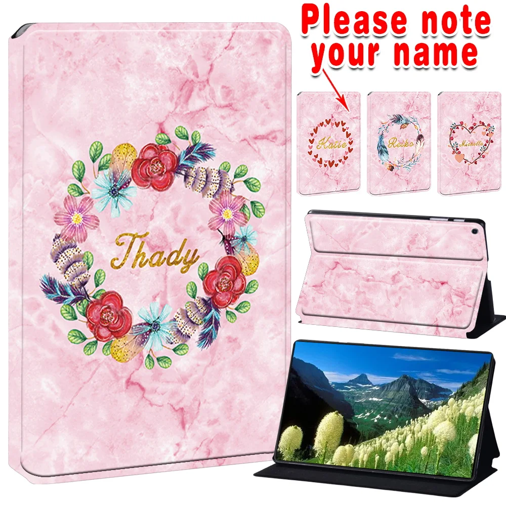 

Customized Name Case For samsung galaxy Tab A7 10.4 2020/A7 lite 8.7"/A8 10.5" 2022/A9 8.7" 2023/Tab A9+ 11"2023 Fold Cover Case
