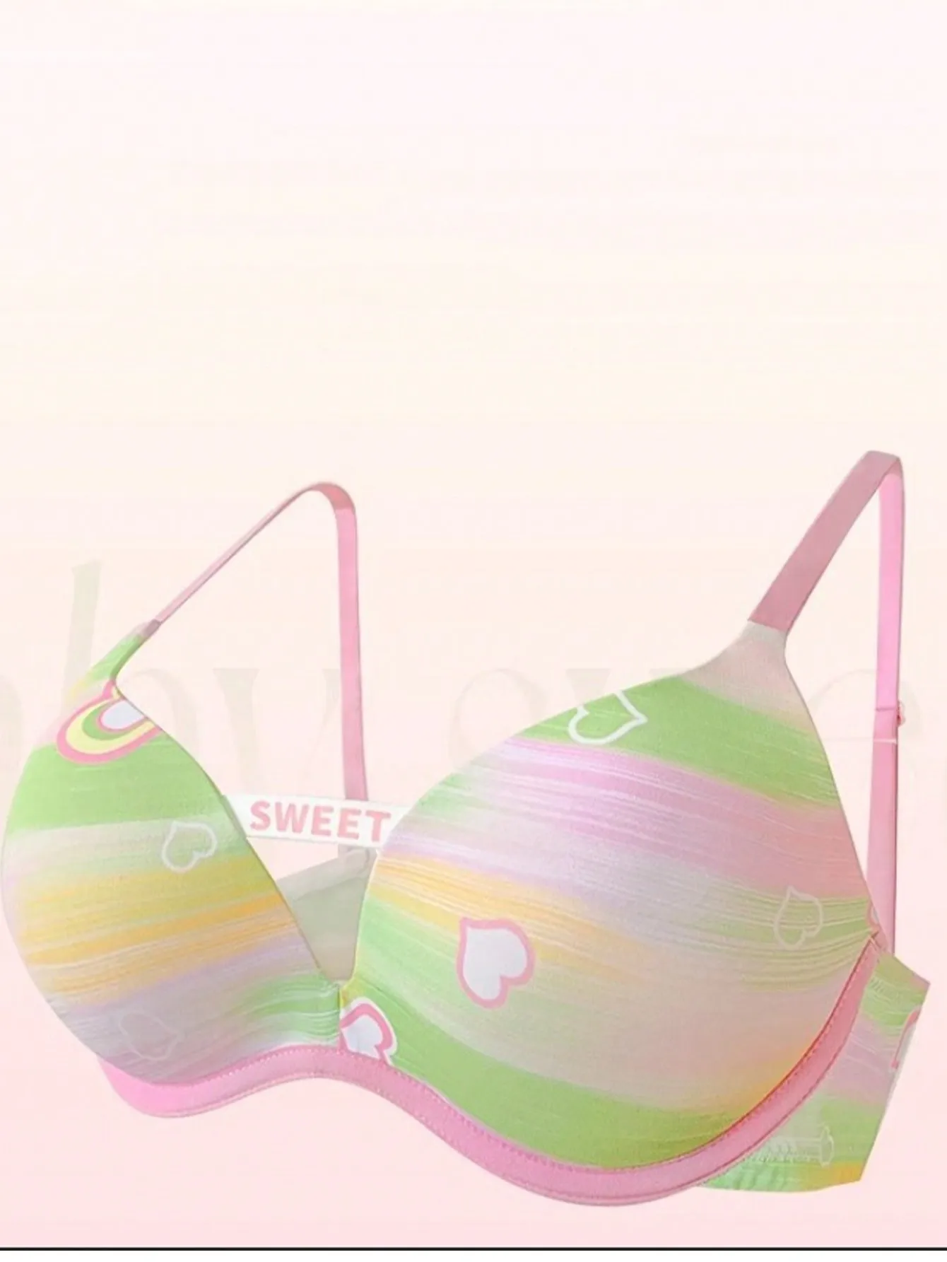 1PCS الملابس الداخلية النسائية المألوف جمع حمالة للفتيات مثير underwire حمالات الصدر قوس قزح حمالات الصدر للإناث #3