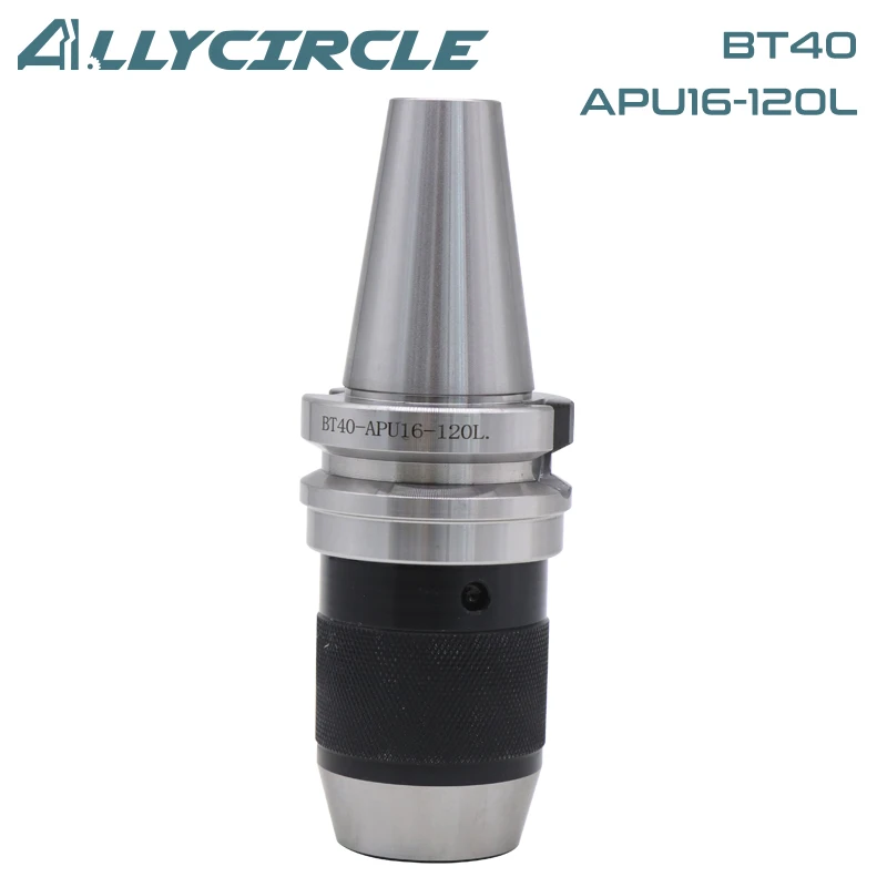 Drill Chuck BT40 APU16 120L Self-tightening BT40 APU16 Chuck Tool Holder for CNC Drilling Machine