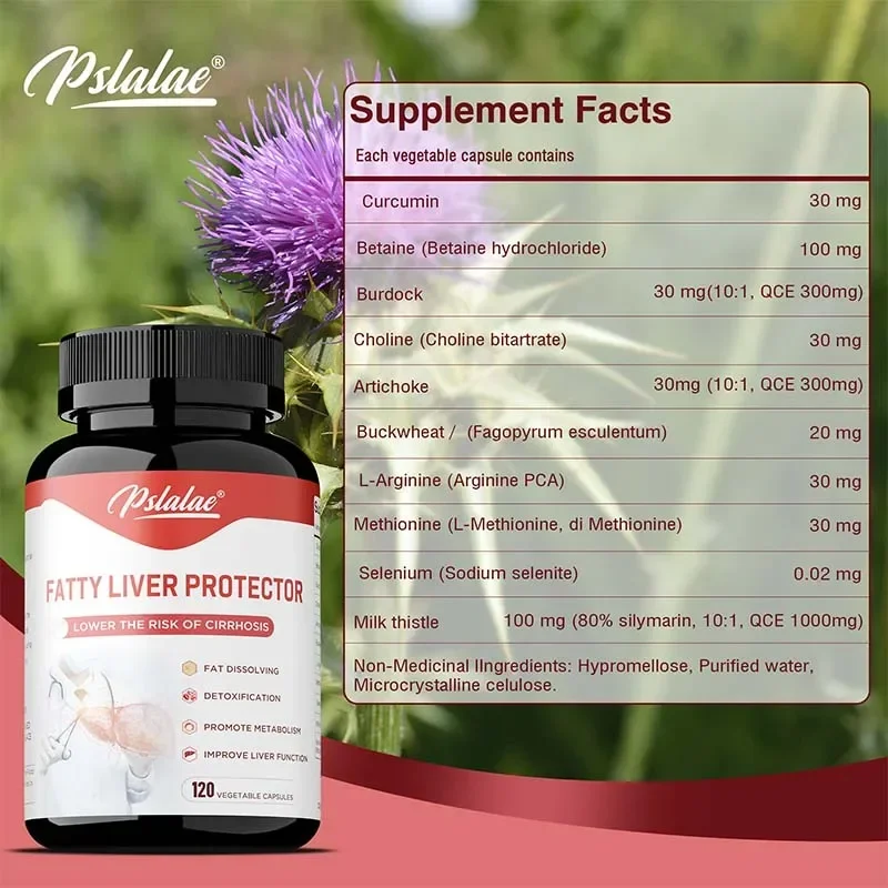Fatty Liver Supplement - Milk Thistle, Curcumin To Support Cleansing and Detoxification, Unique Formula with Artichoke Leaf Supp - Image 2