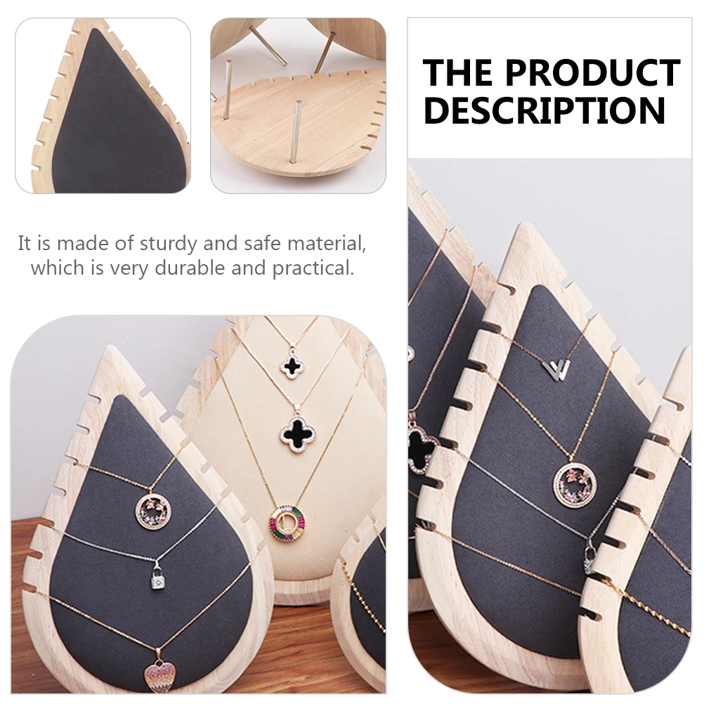 

Elegant Wooden Pendant Model Frame Display Rack Durable Practical Storage Prop Showcased Jewelry Decor Pendant Frame