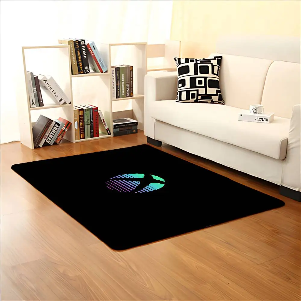 Logo Cool H-XBox-S Floor Mat Pattern Printed Flannel Door Mat, Suitable For Bathroom, Living Room, Home Decoration