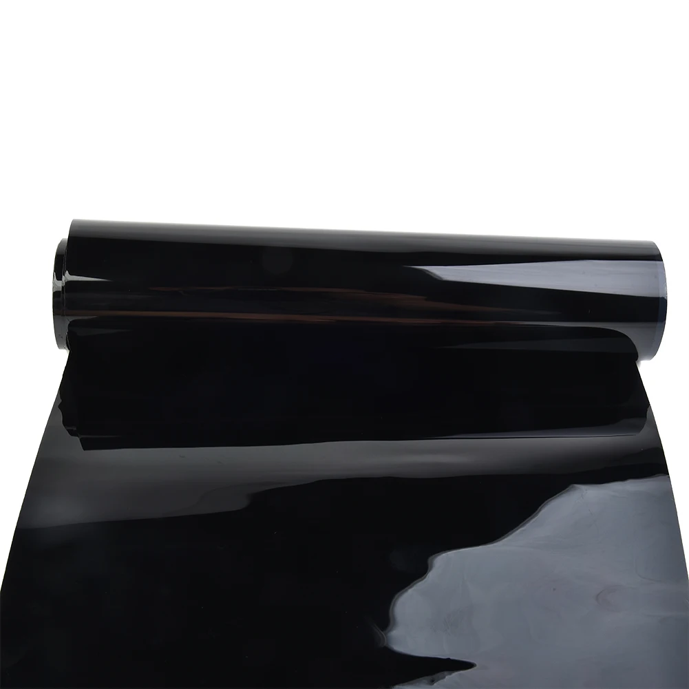 1pc Car Black 5％VL Sun Visor Strip Tint Film Front Glass Windshield Anti-UV Shade Decal 20cm*150cm Accessories