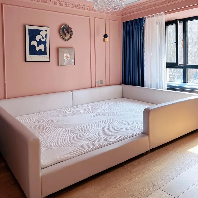 Tatami parent-child splicing bed master bedroom oversized widened two-child bed three-child bed