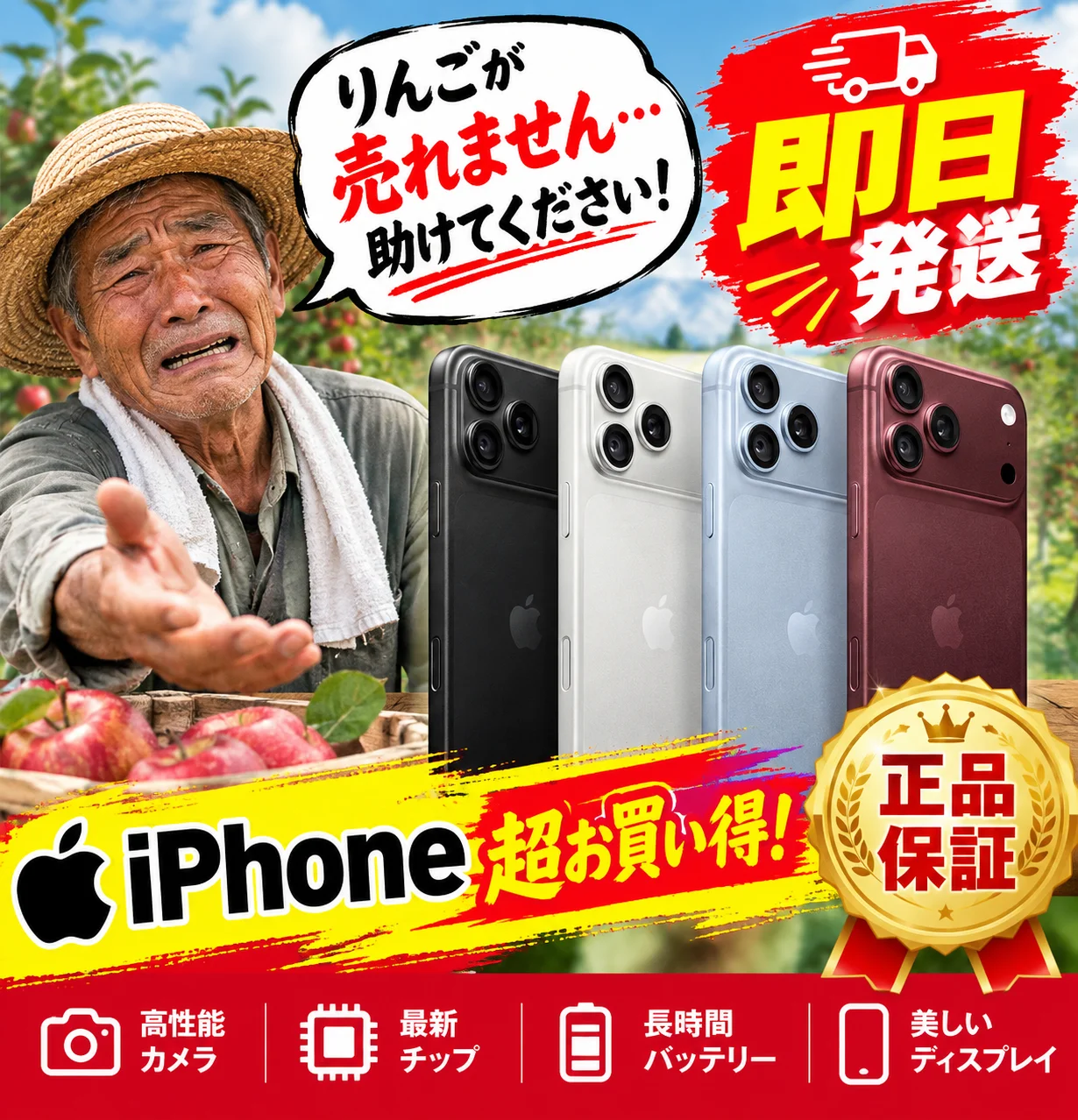 �y�Z�[�����z[�V�i���J��]Apple iPhone 18 ProMax 256GB SIM�t���[
