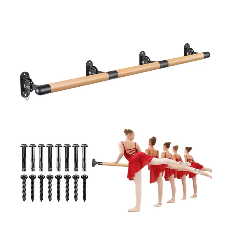

Ballet Barre Stretch Dance bar Height Adjustment Wood Wall-mounted Dance Barre Dance Fitness Stretching Bar