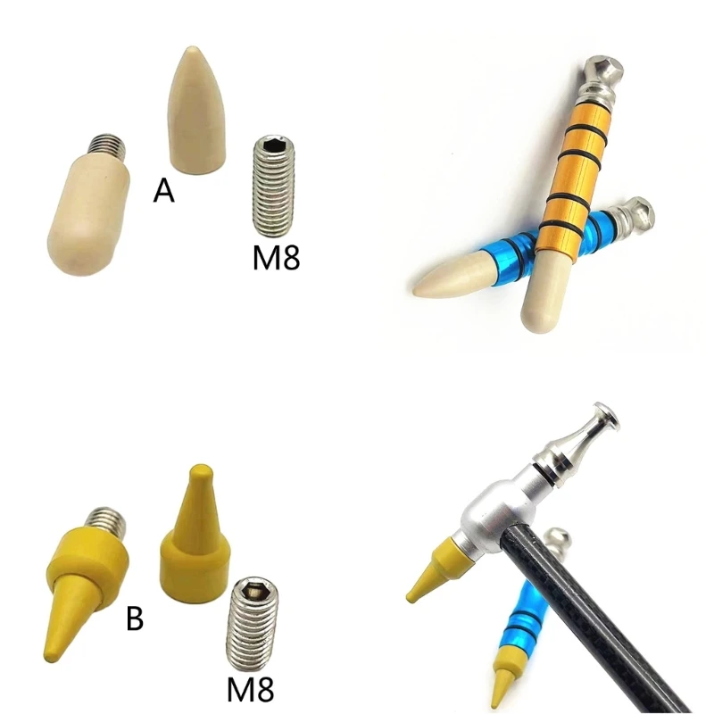 자동차 덴트 수리 편평 도구 태퍼 해머 탭 다운 펜 헤드 팁 액세서리