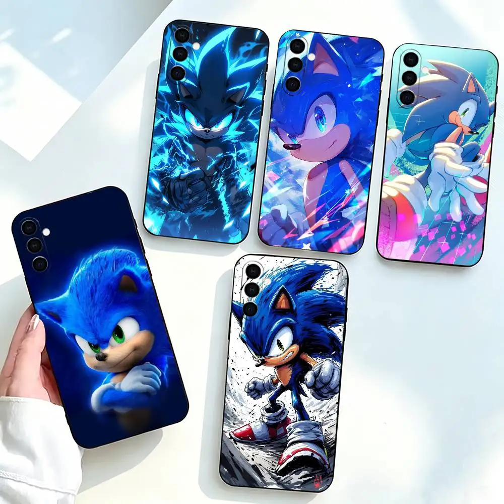 Sonic The Hedgehog-g Phone Case For Samsung Galaxy A73,A72,A71,A70,A53,A52,A51,Soft Silicone Black Cover