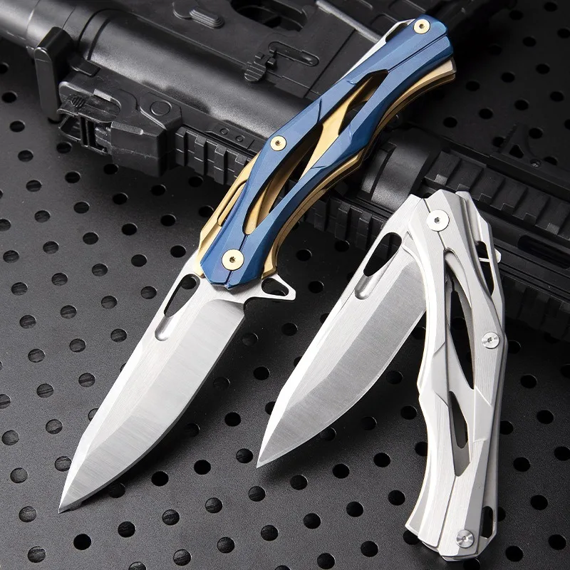 Transformers Outdoor Folding Knife Field Survival Tactical Folding Knife Defense Knife Bearing Quick Open All Steel